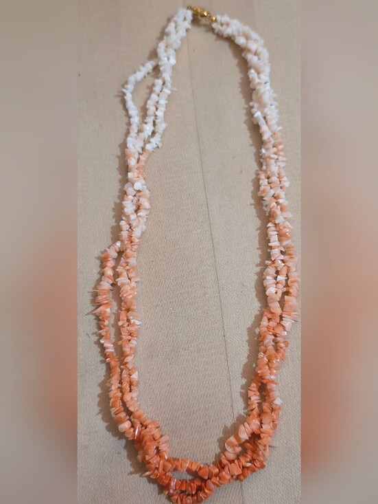 Jewelry - GENUINE ANGEL SKIN CORAL NECKLACE 22In